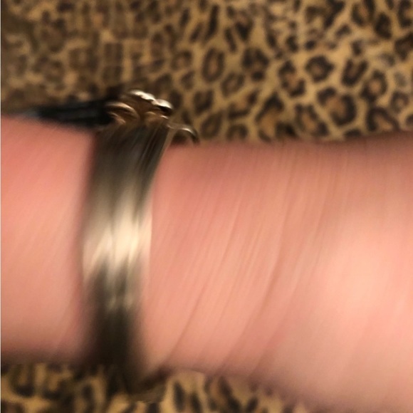 Rogers Bros Vintage Triple silver plated hinged spoon bracelet - Picture 10 of 14